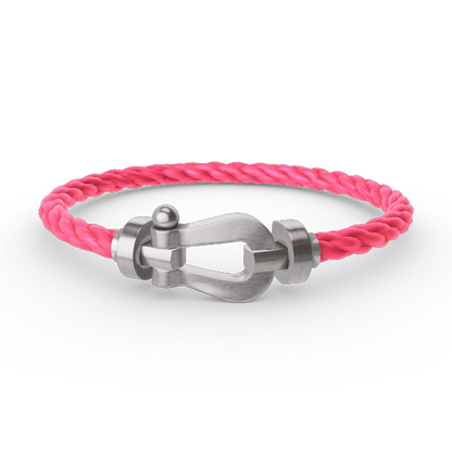 [⭐Maelin]FORCE LARGE HORSESHOE NO DIAMOND BRACELET SILVER