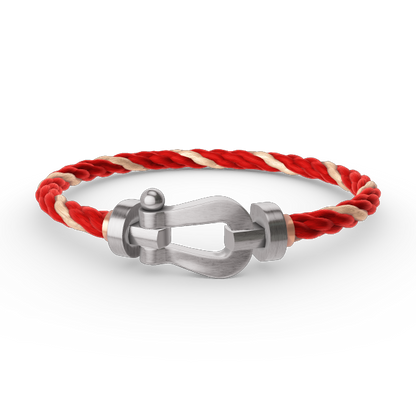 [⭐Maelin]FORCE LARGE HORSESHOE NO DIAMOND BRACELET SILVER