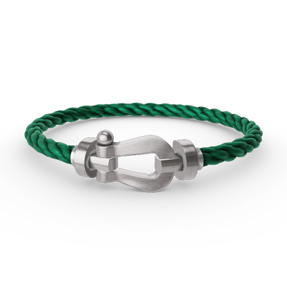 [⭐Maelin]FORCE LARGE HORSESHOE NO DIAMOND BRACELET SILVER