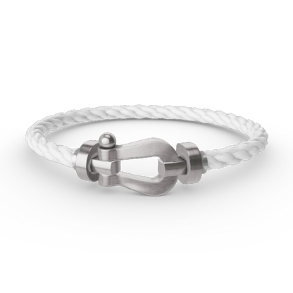 [⭐Maelin]FORCE LARGE HORSESHOE NO DIAMOND BRACELET SILVER