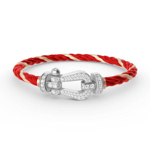 [⭐Maelin]FORCE LARGE HORSESHOE FULL DIAMOND BRACELET SILVER