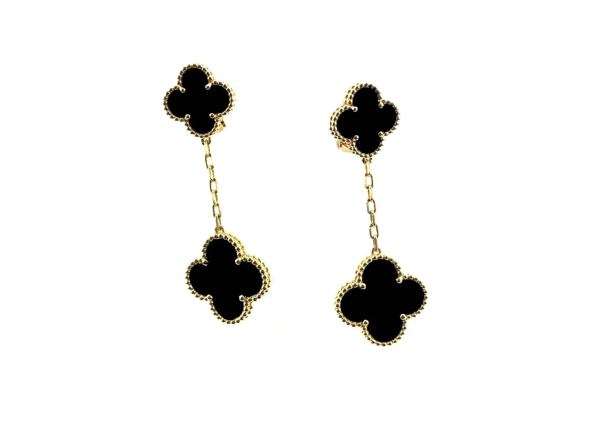 [⭐Maelin]CLOVER 2 MOTIFS  EARRINGS (MULTIPLE CHOICESC