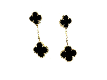 [⭐Maelin]CLOVER 2 MOTIFS  EARRINGS (MULTIPLE CHOICESC