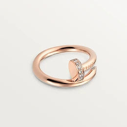 [⭐Maelin]JUSTE RING 2.65MM PINK GOLD DIAMOND