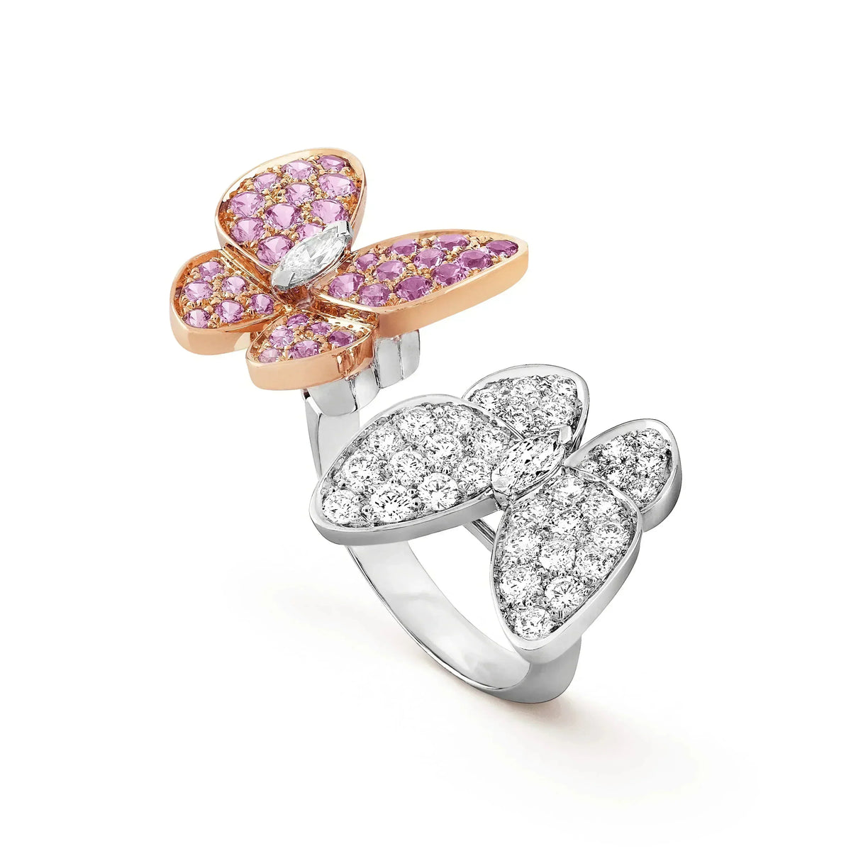 [⭐Maelin]TWIN BUTTERFLY DIAMOND RING