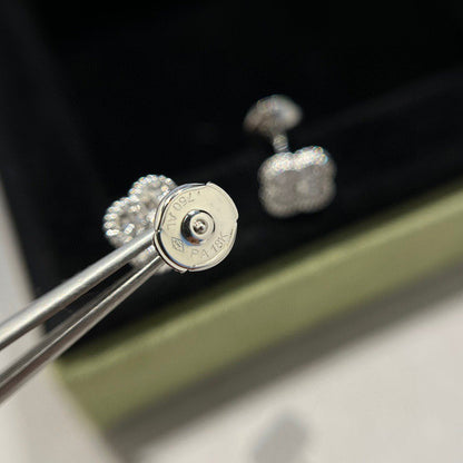 [⭐Maelin]CLOVER MINI DIAMOND STUD EARRINGS