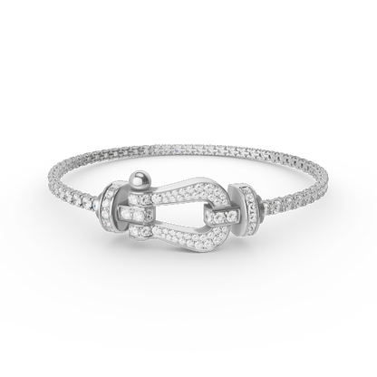 [⭐Maelin]FORCE  LARGE HORSESHOE FULL DIAMOND TENNIS BRACELET