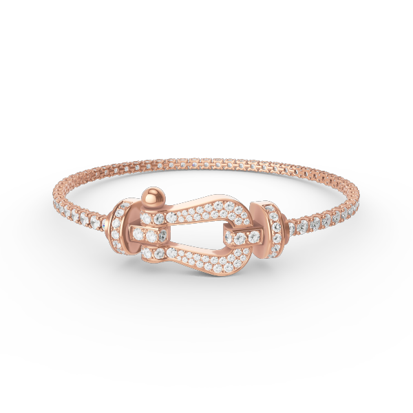 [⭐Maelin]FORCE  LARGE HORSESHOE FULL DIAMOND TENNIS BRACELET
