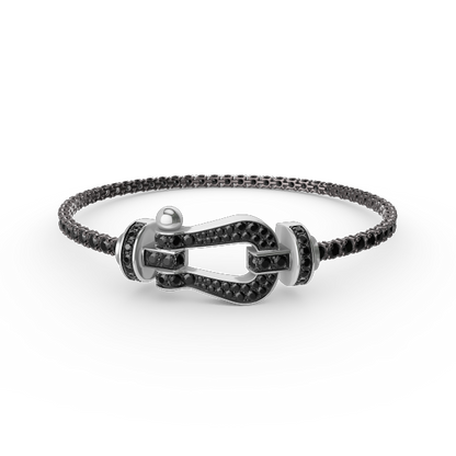 [⭐Maelin]FORCE  LARGE HORSESHOE FULL DIAMOND TENNIS BRACELET